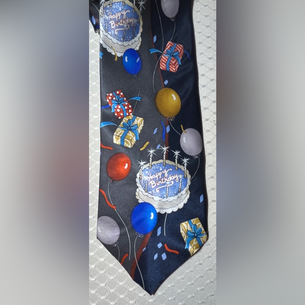 Christian Pelini 100% Silk Handmade Birthday Tie